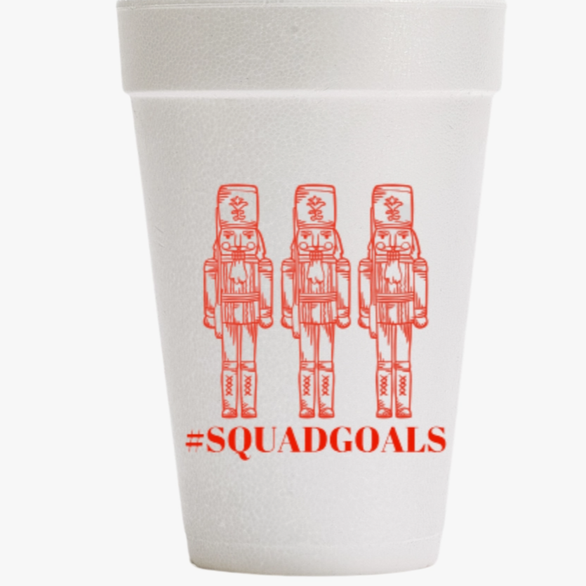 #SquadGoals Christmas Foam Cups