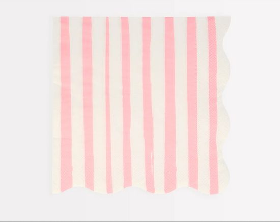 Pink Stripe Large Napkins