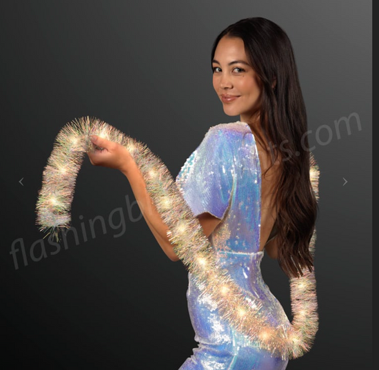 6.5' Light Up Boa-- Gold/Champagne