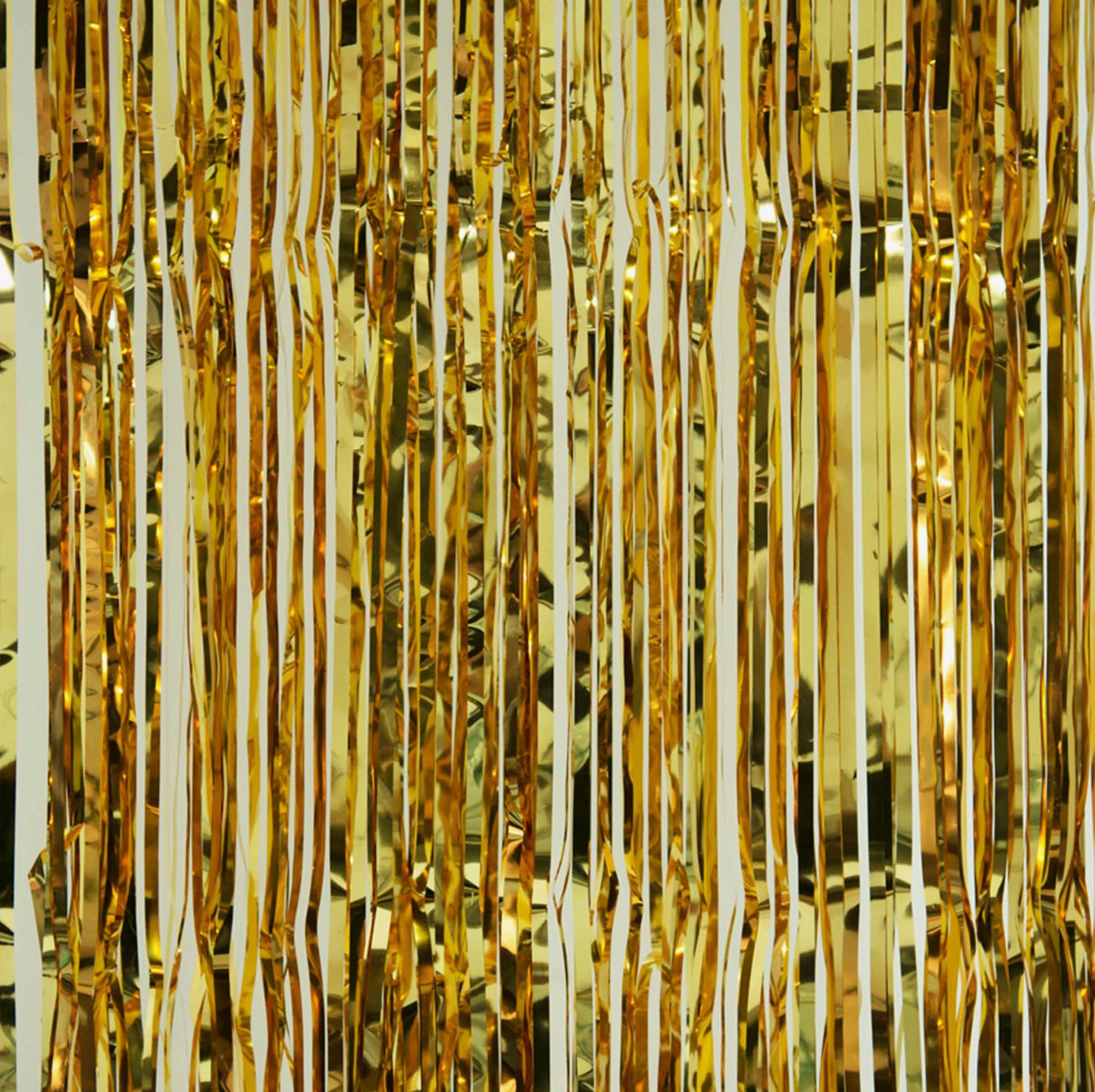 Load image into Gallery viewer, Gold Metallic Fringe Backdrop Curtain
