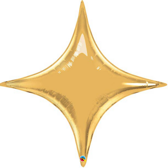 40" Gold Starpoint Mylar Balloon