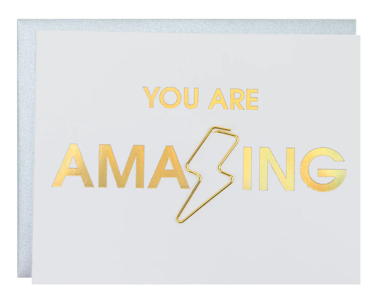 Load image into Gallery viewer, You are Amazing - Lightning Bolt Paper Clip Card
