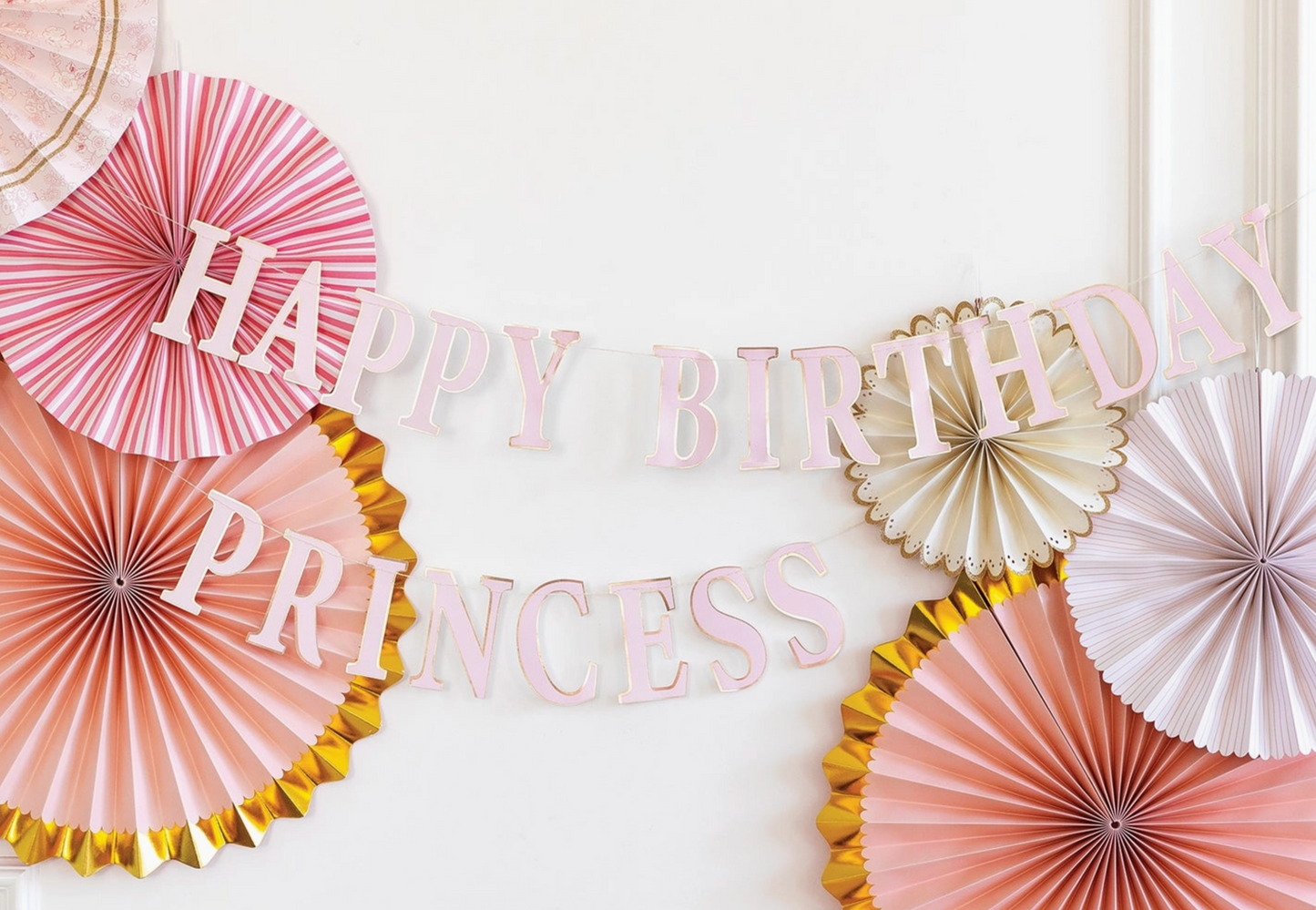 Load image into Gallery viewer, Princess Happy Birthday Banner

