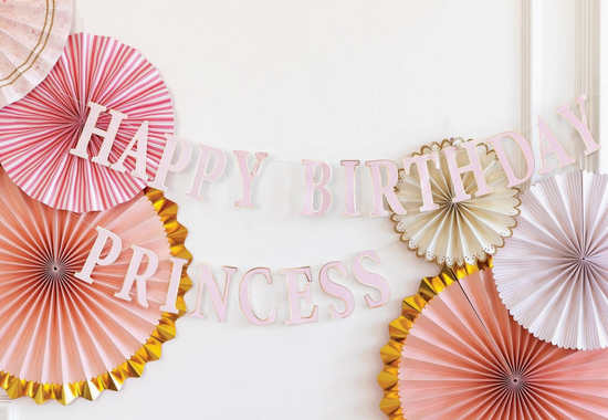 Princess Happy Birthday Banner