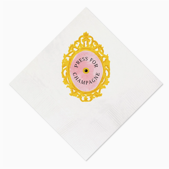 Press for Champagne Cocktail Napkins