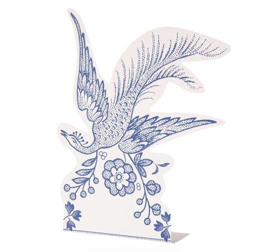 Blue Asiatic Pheasants Place Card