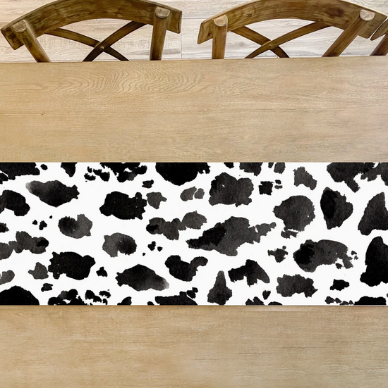 Cow Print Table Runner