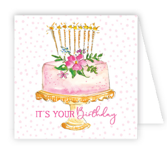 Pink Cake Enclosure Card