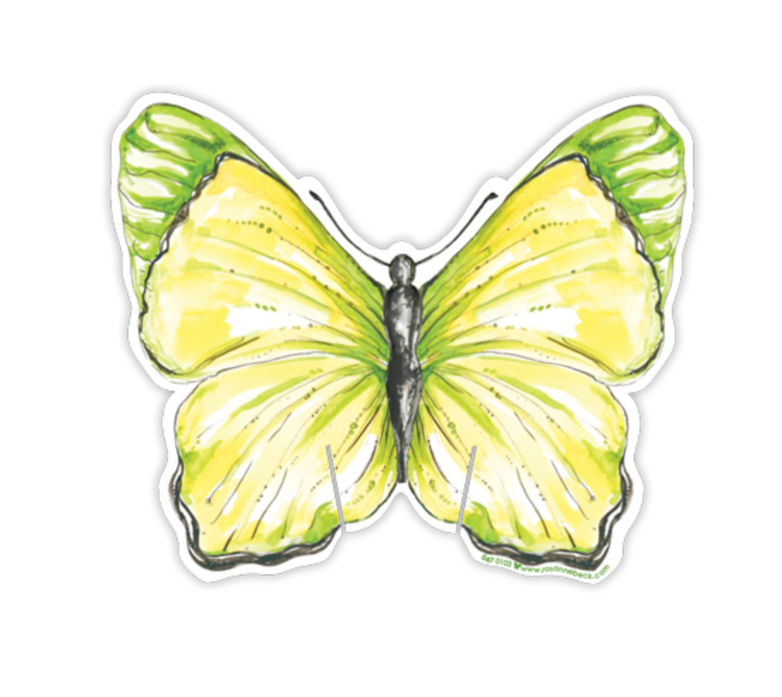 Green Butterfly Cup Accent
