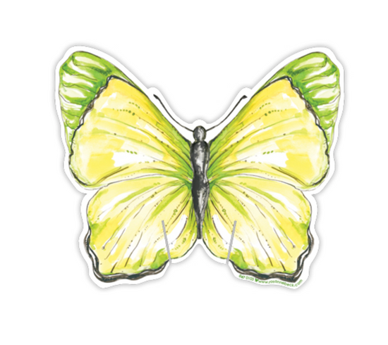 Green Butterfly Cup Accent