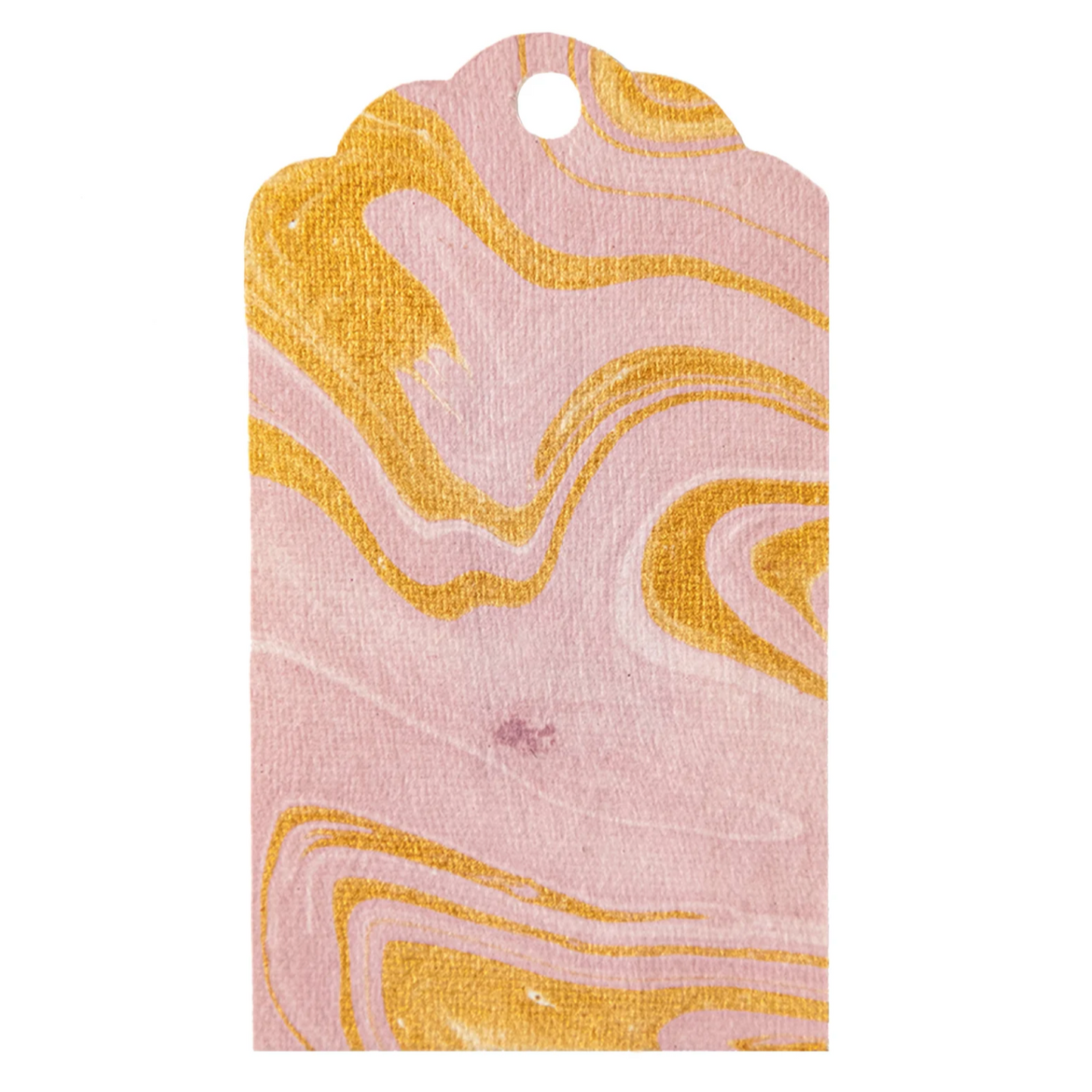 Pink & Gold Vein Marbled Gift Tags