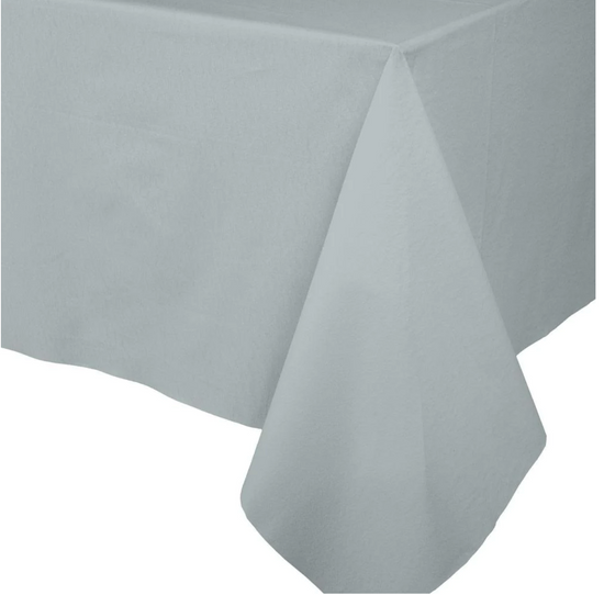 Silver Linen Table Cloth