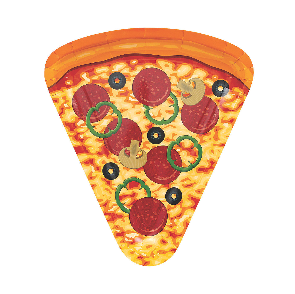 Pizza Shaped Paper Plate