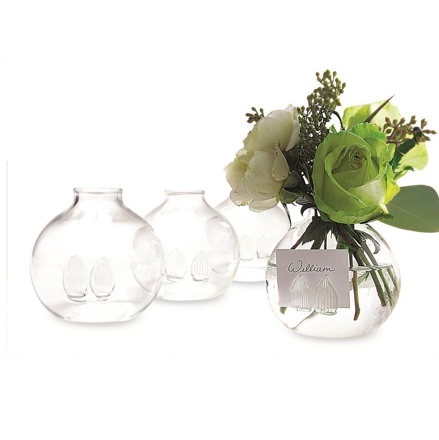 Flower Vase Place Card Holders (Set of 4)