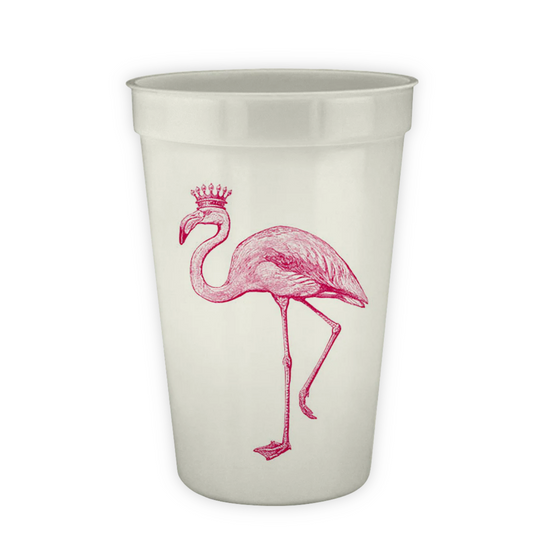 Royal Flamingo Pearlized Cups