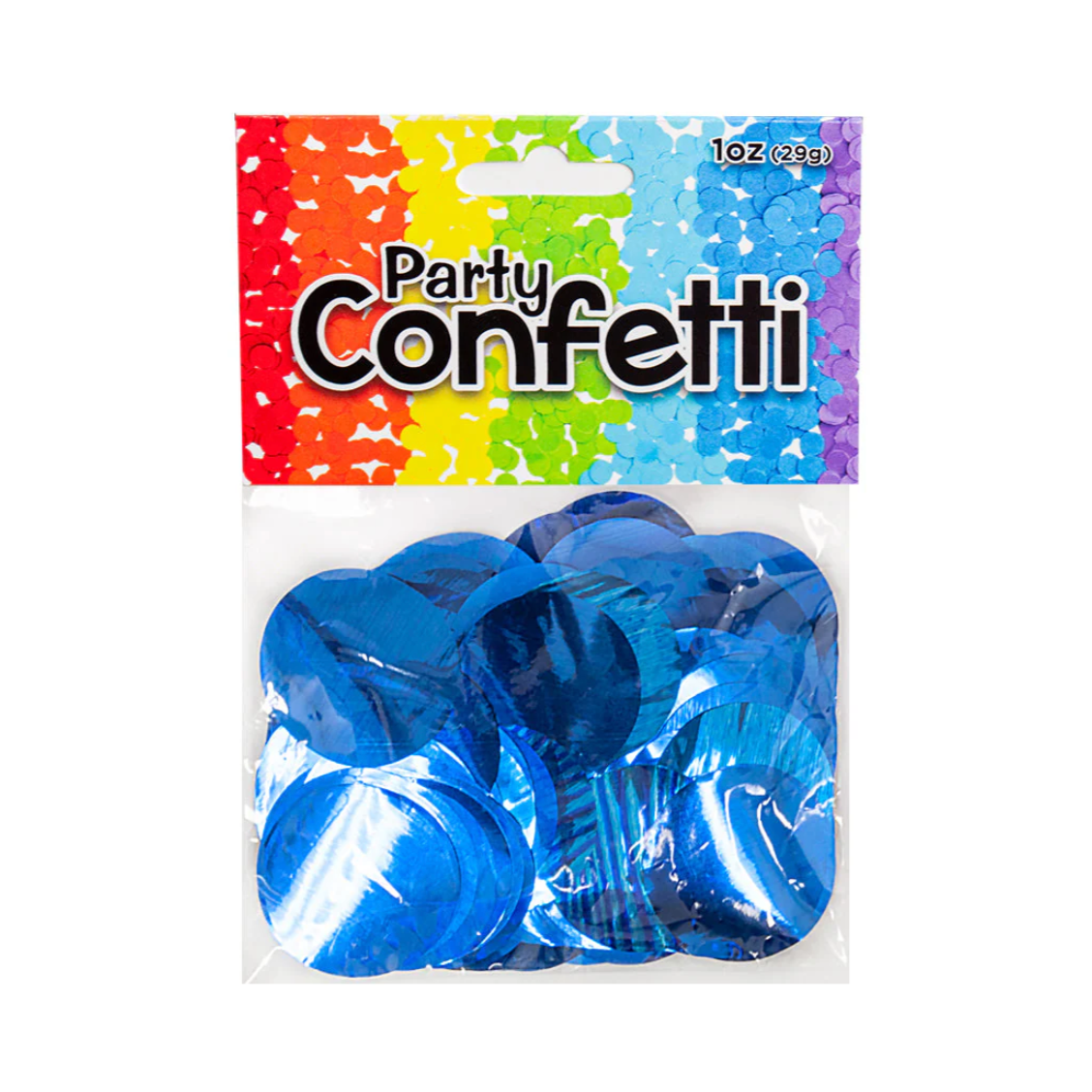 Sapphire Blue Metallic Confetti