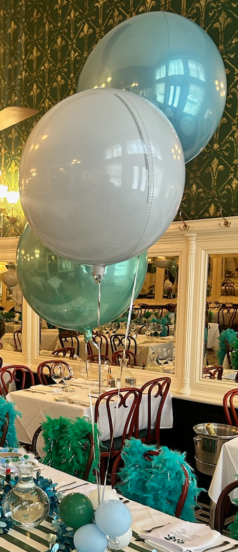 Tulane Graduation Orb Balloon Bouquet