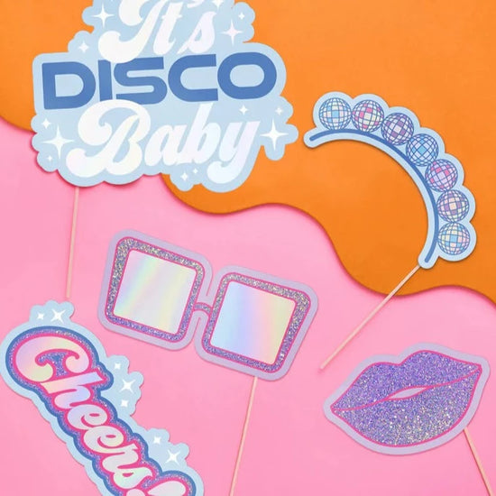 Load image into Gallery viewer, Disco Photo Booth Props
