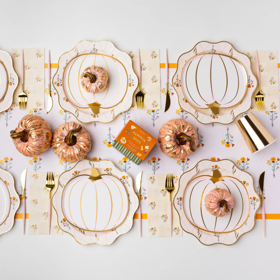 Cozy Fall Floral Table Runner