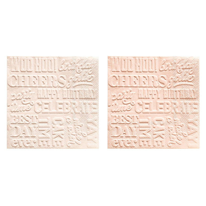 Embossed Happy Birthday Napkins