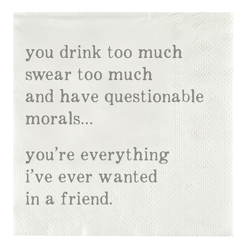 Questionable Morals Napkins