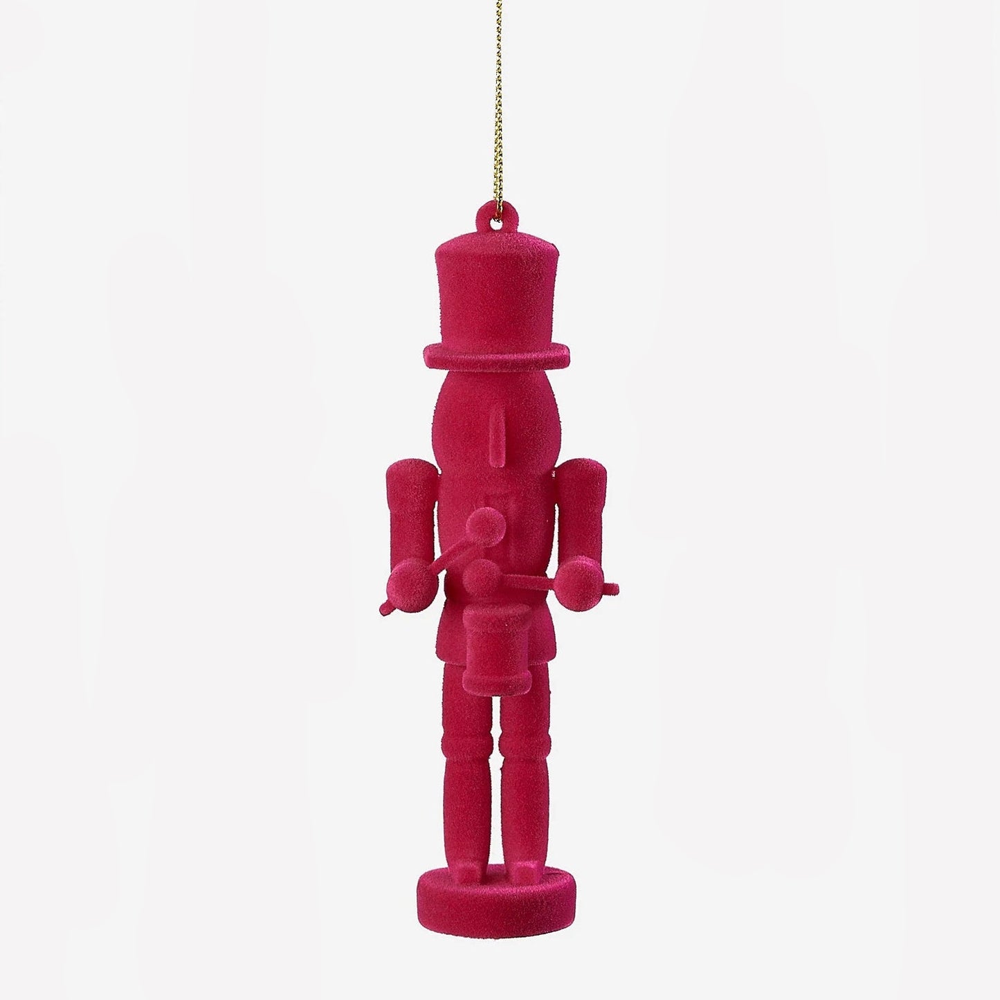 Flocked Toy Soldier Ornament