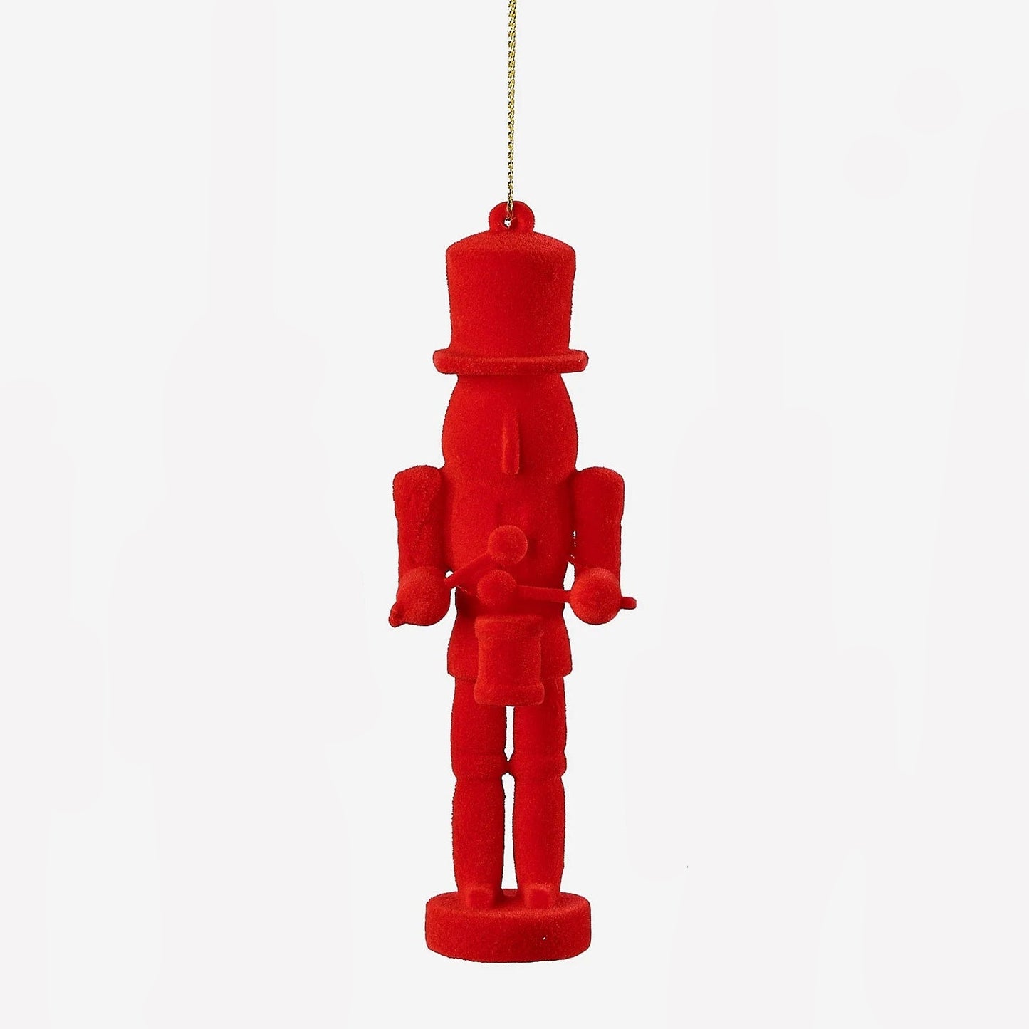 Flocked Toy Soldier Ornament