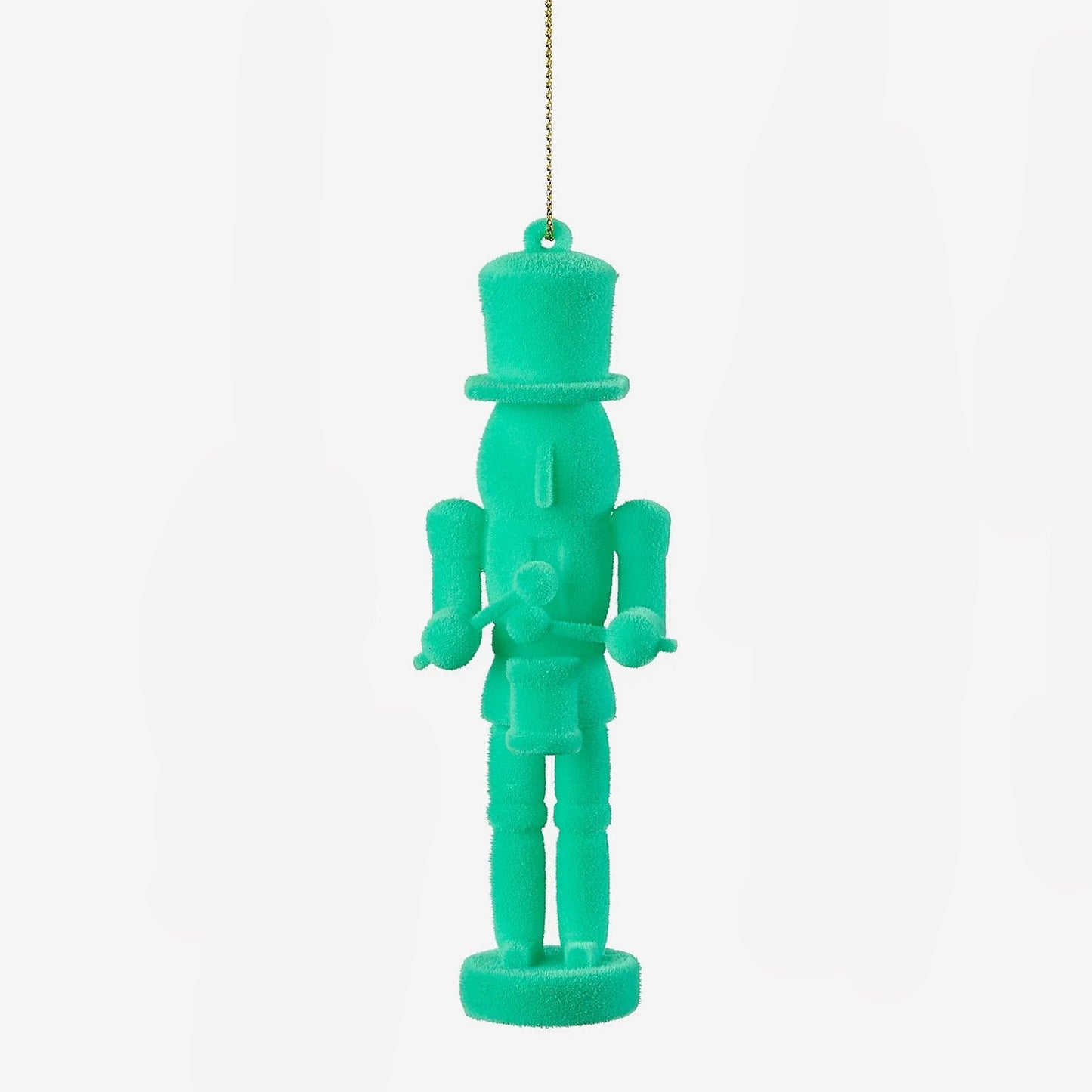 Flocked Toy Soldier Ornament