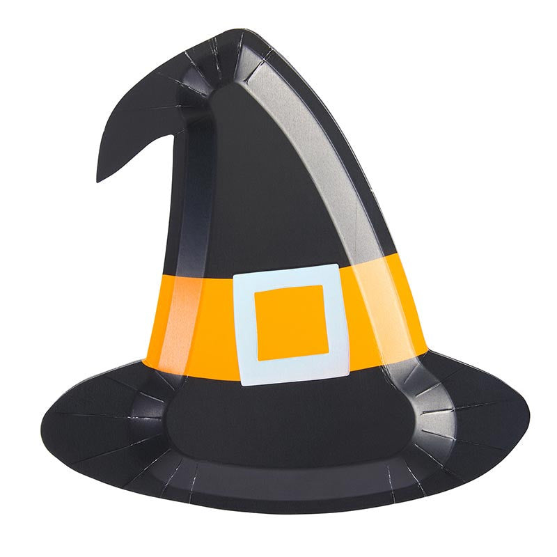 Black Witch Hat Dessert Plates