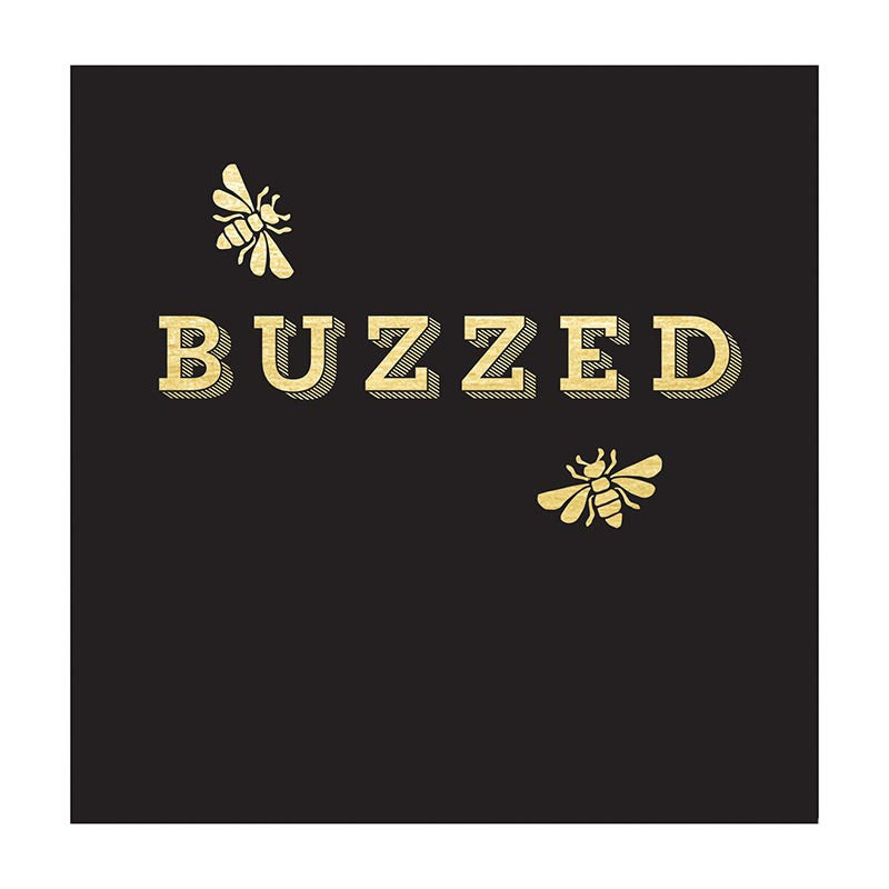 Buzzed Gold Foil Napkins