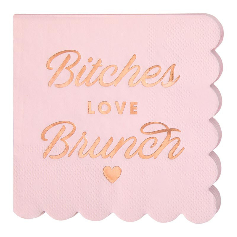 Bitches Love Brunch Beverage Napkins