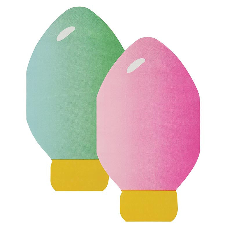 Christmas Light Bulb Guest Napkins