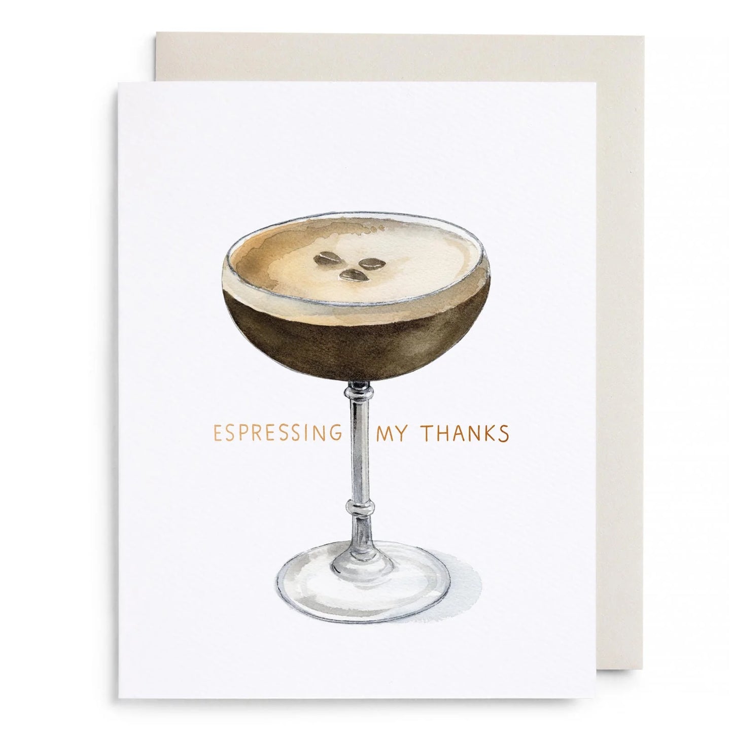 Espresso My Thanks Card