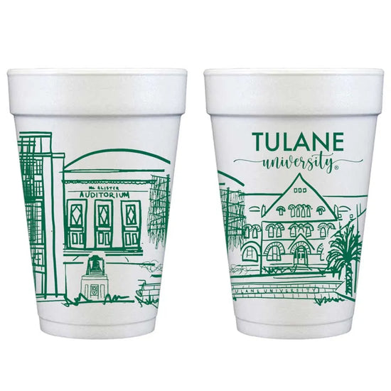Tulane Skyline Foam Cup