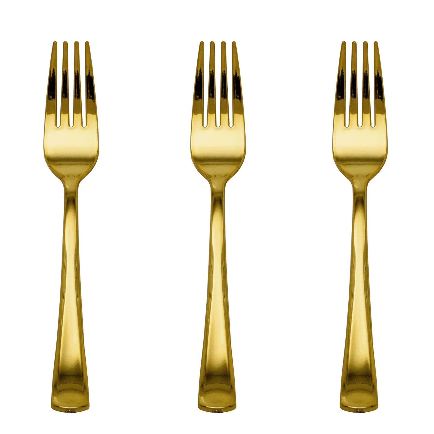 Exquisite Gold Plastic Forks