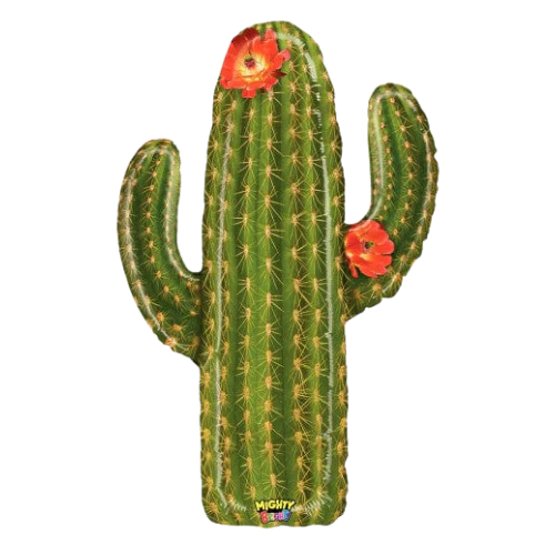 Load image into Gallery viewer, 38&amp;quot; Mighty Bright Cactus Mylar Balloon
