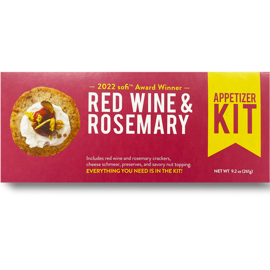 Red Wine and Rosemary Cracker Appetizer Kit