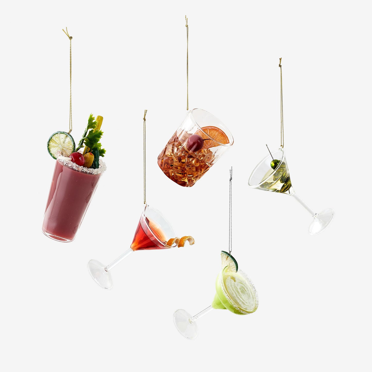 Classic Cocktail Ornaments