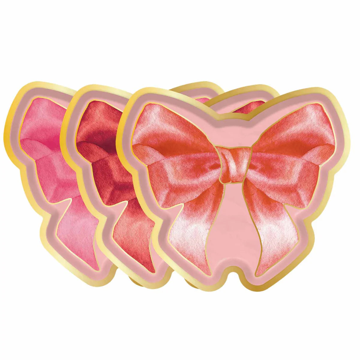 Pink Bow Salad Plates