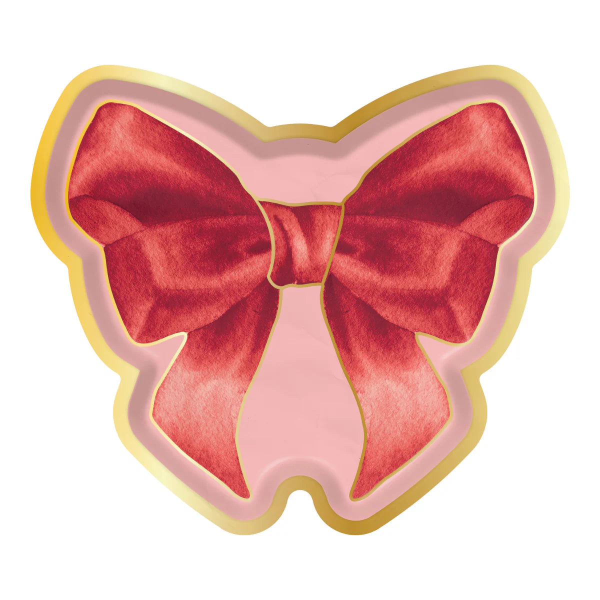 Pink Bow Salad Plates