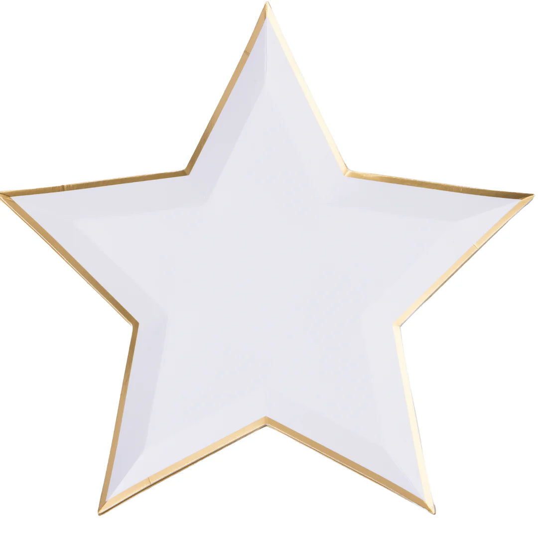 White Star Shaped Plates