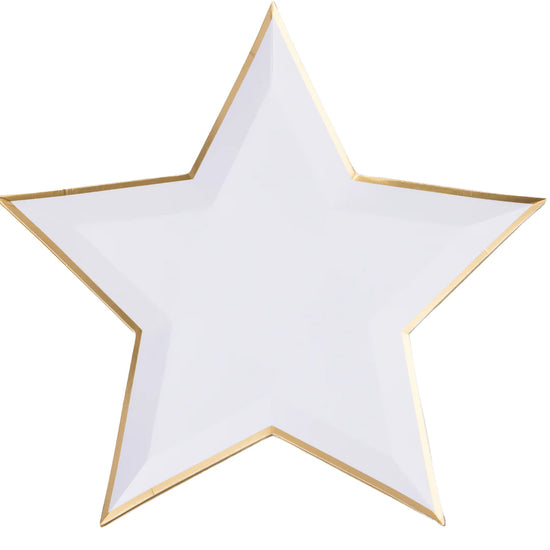 White Star Shaped Plates