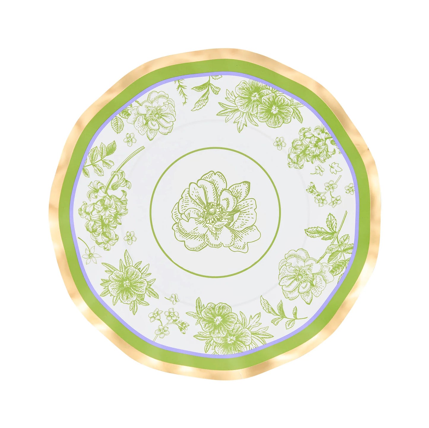 Easter Toile Wavy Salad Plates
