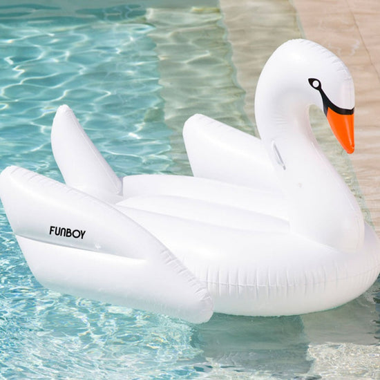 White Swan Pool Float