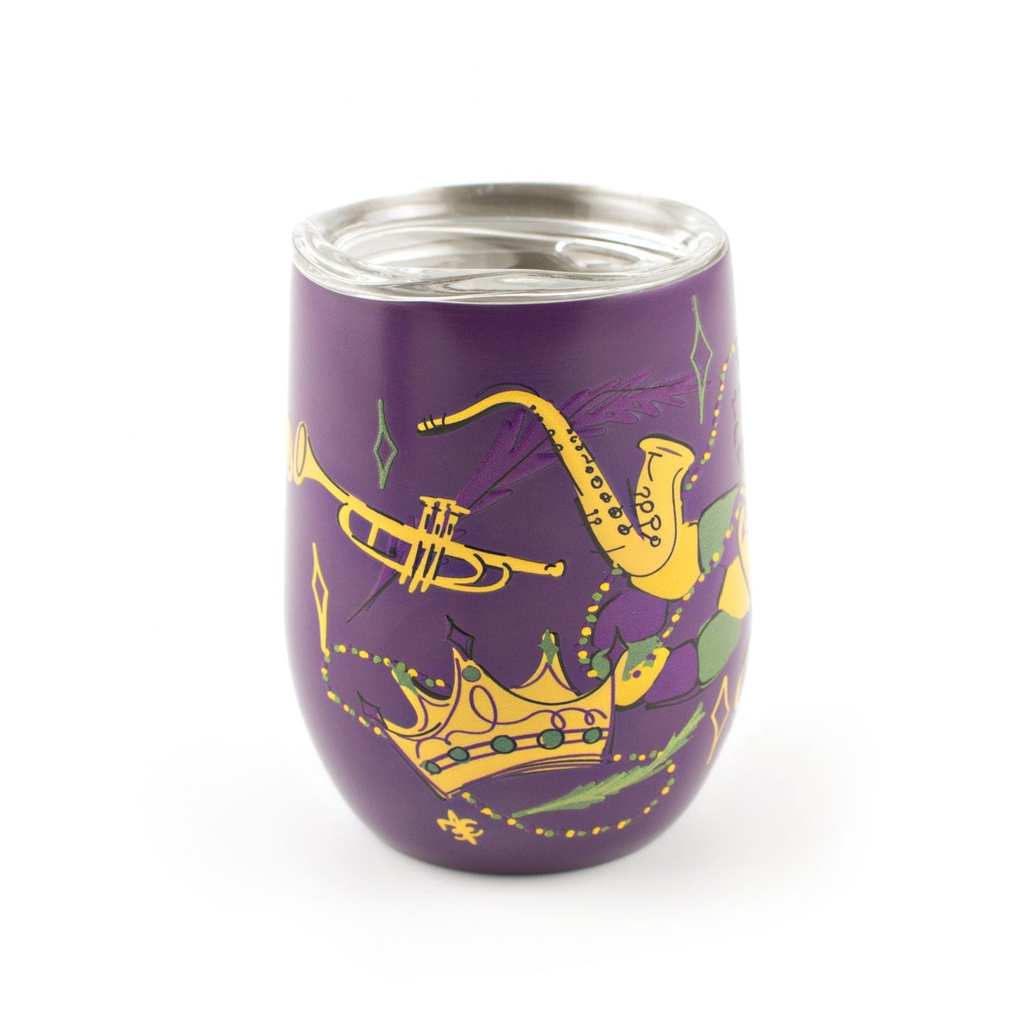 Mardi Gras Stainless Tumbler
