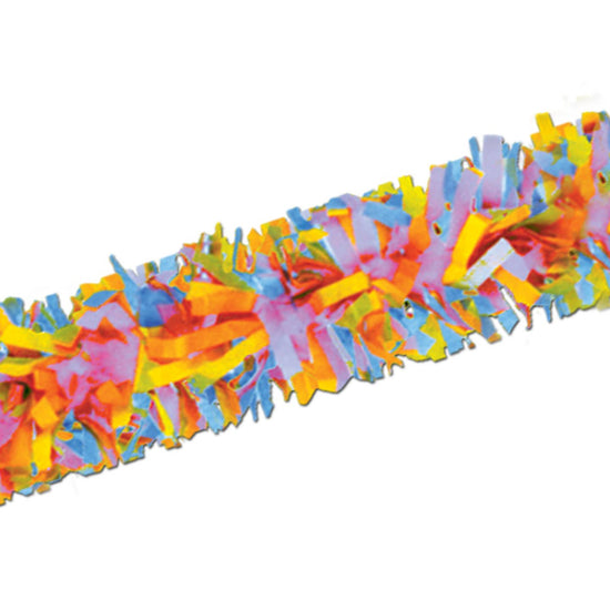 25' Multicolor Festooning Tissue Garland