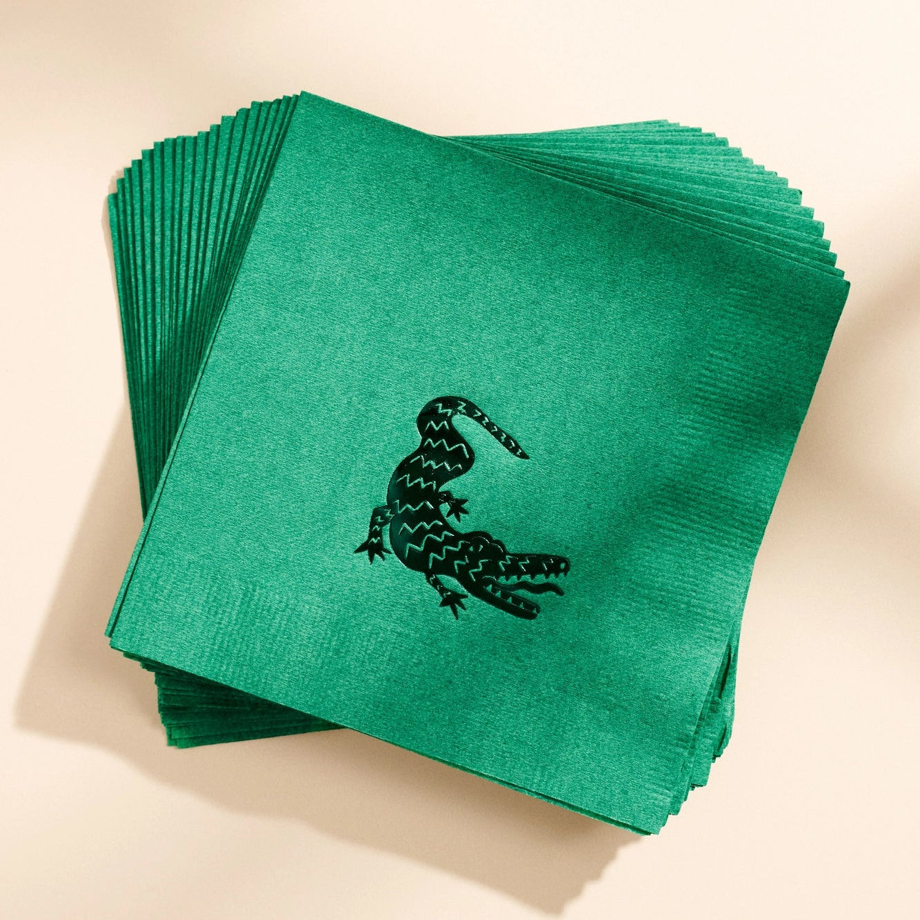 Green Alligator Napkins
