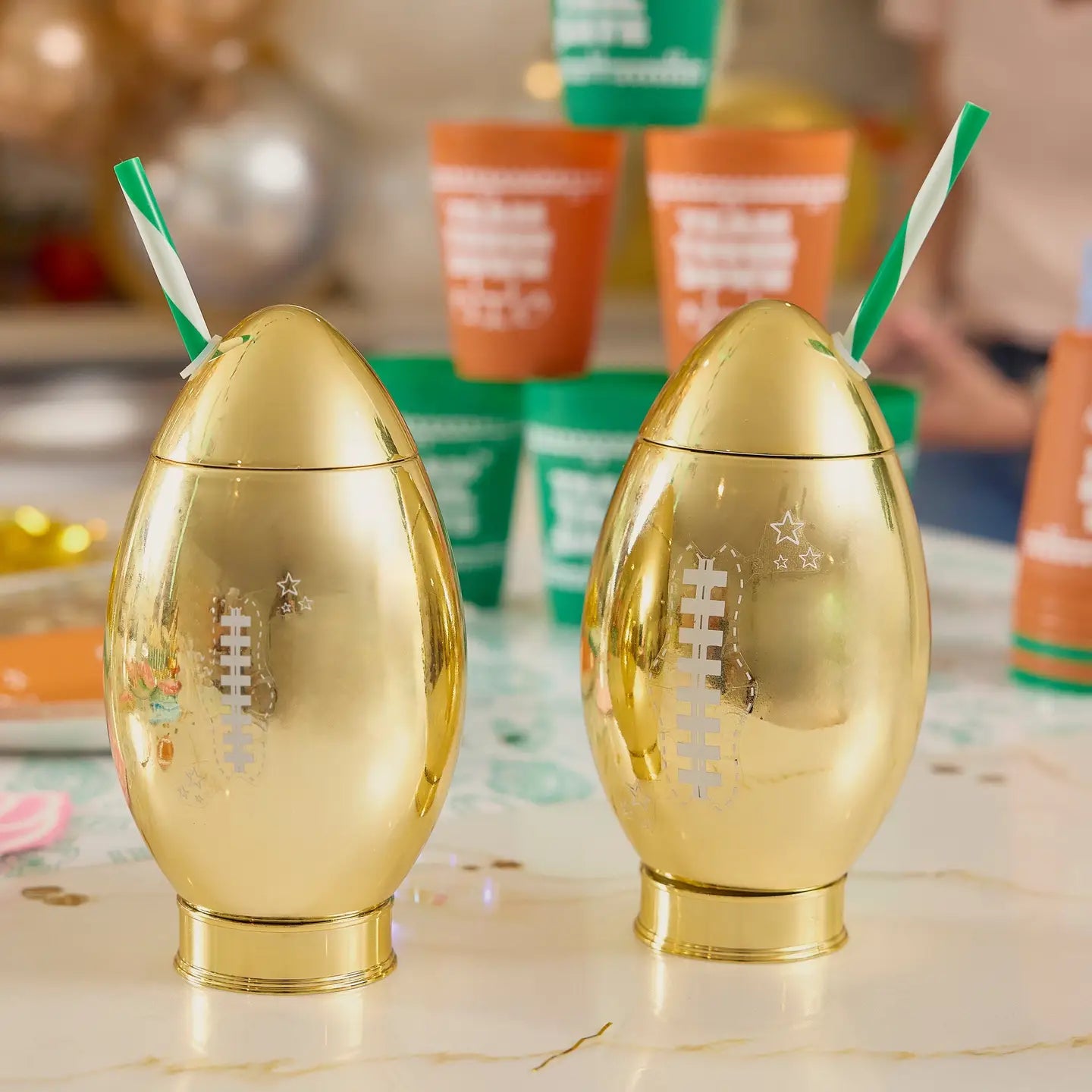 Gold Star Football Sipper