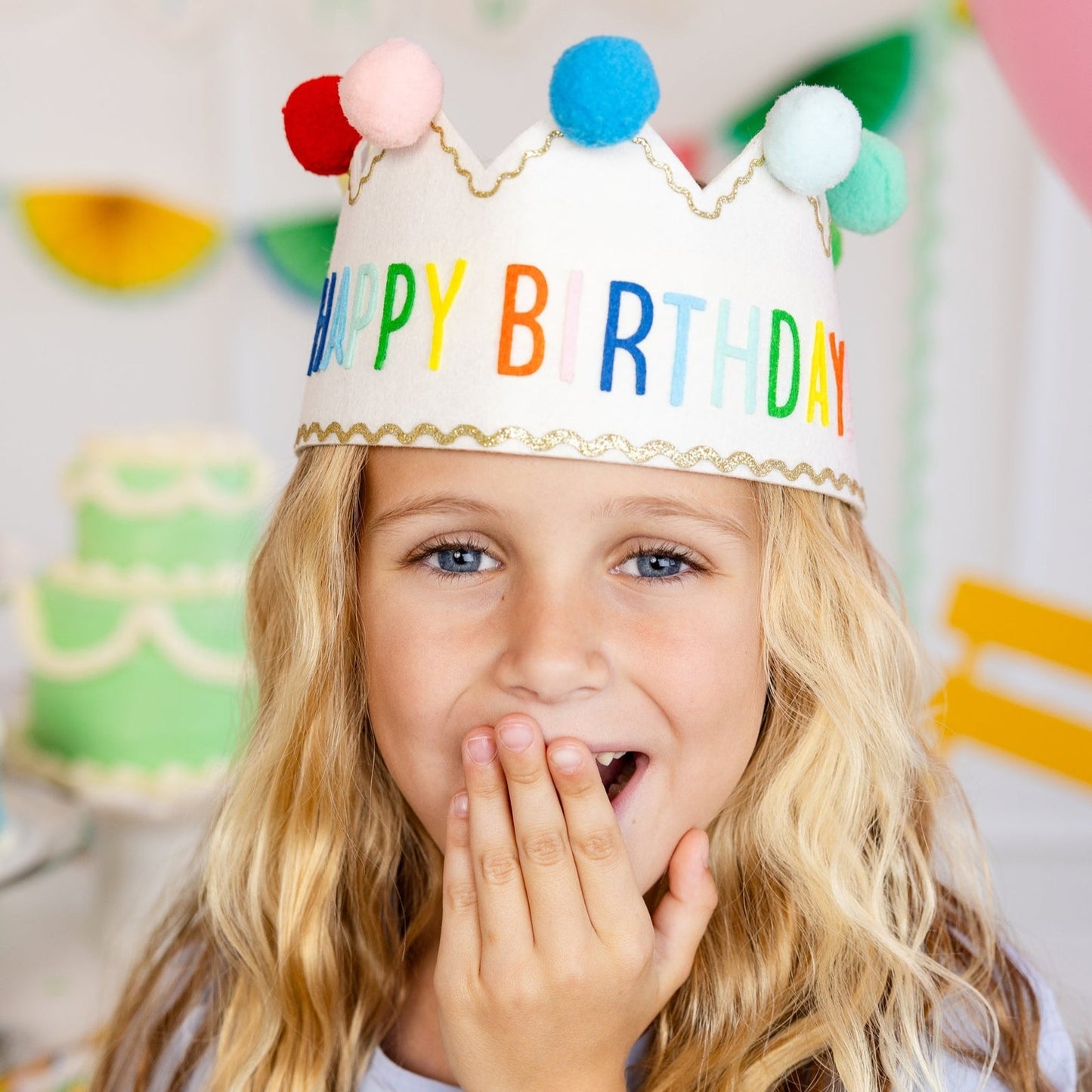 Happy Birthday Felt Crown