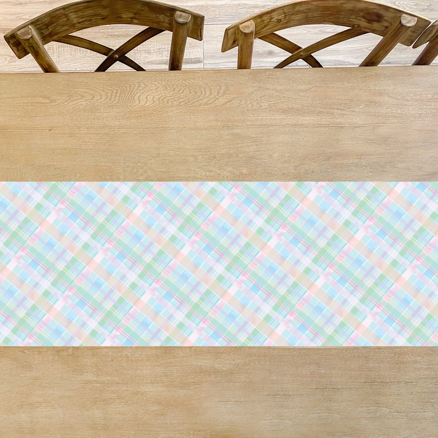 Spring Plaid Table Runner